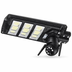 Cámara Solar de Seguridad con Reflector LED